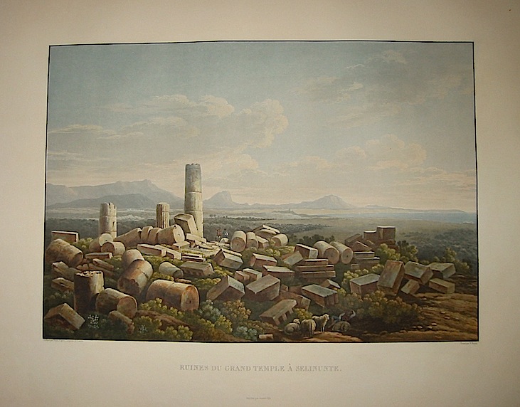  Ruines du grand Temple à  Selinunte 1822-1826 Parigi